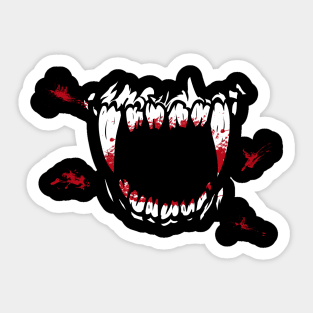 Bloody Vampire Fangs Sticker